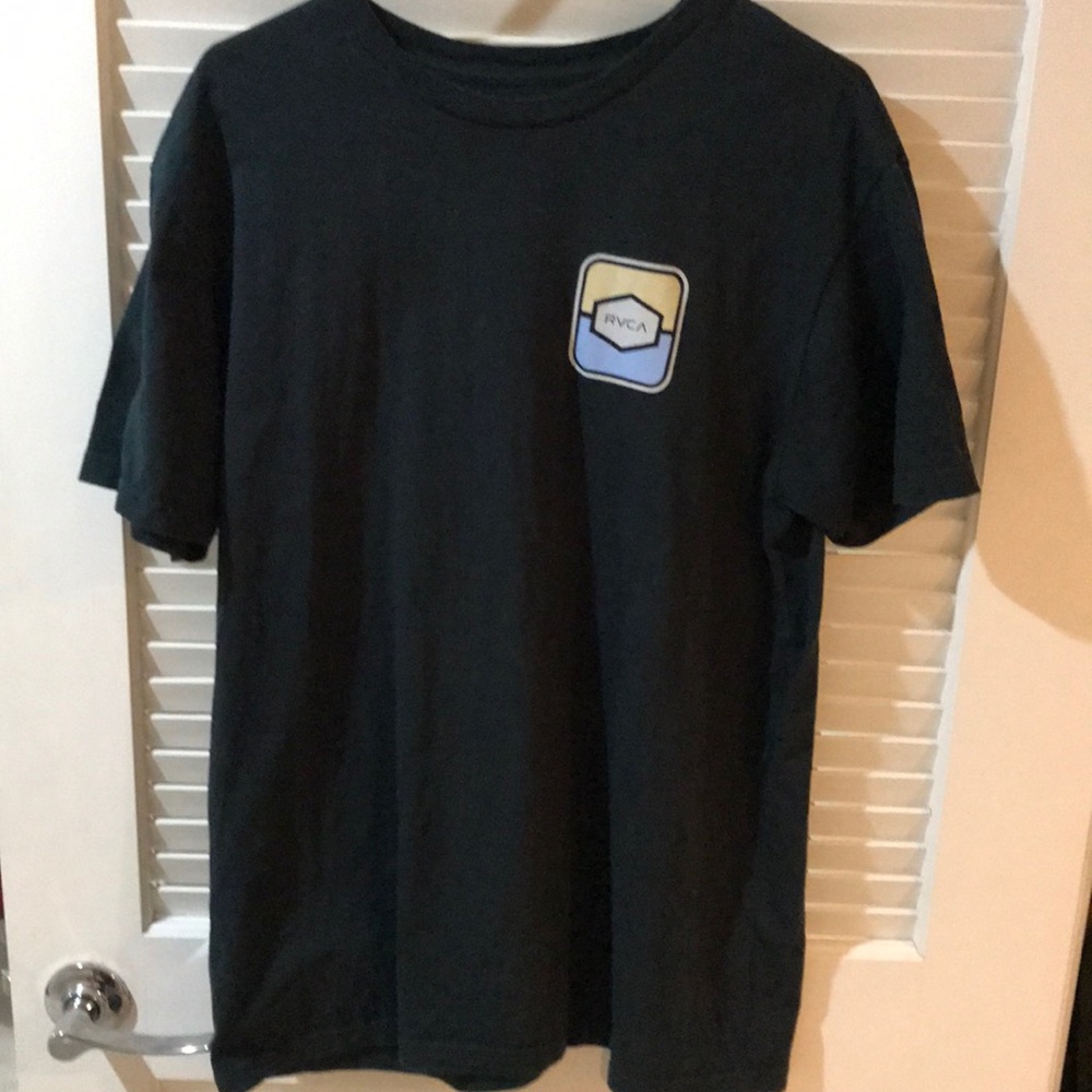 RVCA dark green logo tee shirt